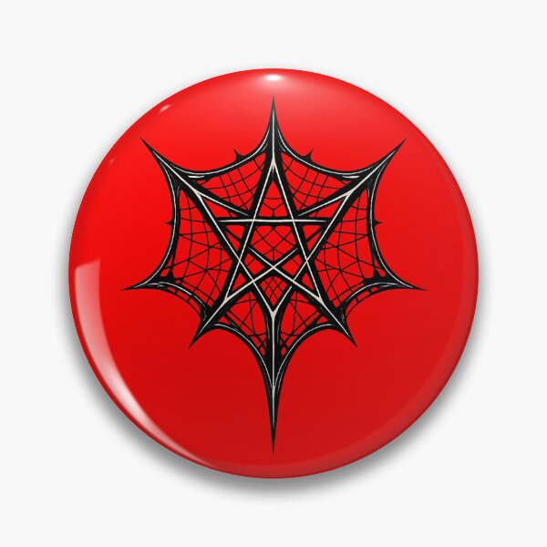 Item preview, Web Pentagram Sigil — Black Metal Emblem designed and sold by DreamMachine69.