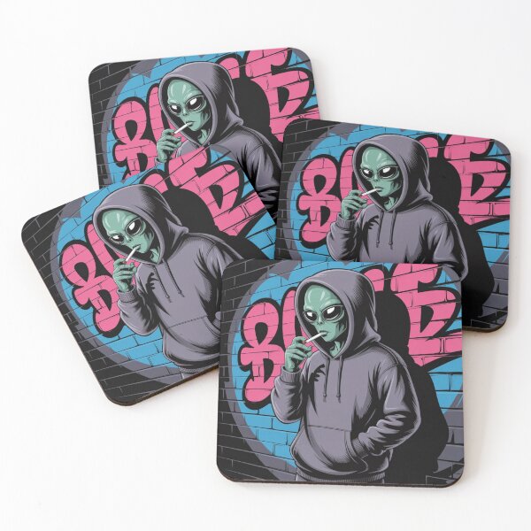 Item preview, Retro Smoking Alien UFO Graphic designed and sold by ALL ART .