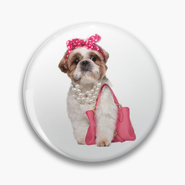 Item preview, Cute Shitzu Dog wiht Bag designed and sold by Nathalia Montoro.