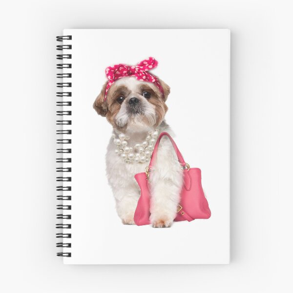 Item preview, Cute Shitzu Dog wiht Bag designed and sold by Nathalia Montoro.