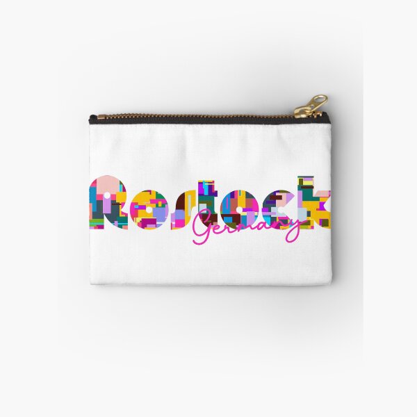 Item preview, Rostock, Germany, Vibrant Abstract City Typography Art designed and sold by Wanderful-roads.