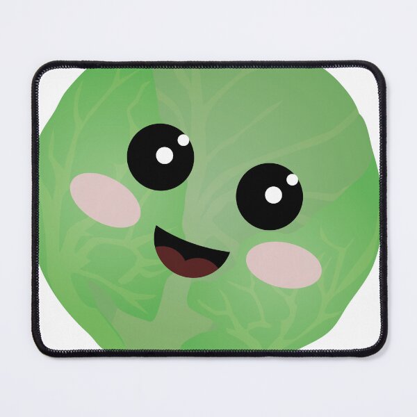 Item preview, Cute Kawaii brussel sprout vegetable illustration designed and sold by Avonduren.