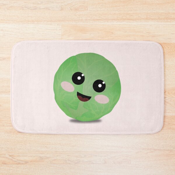 Item preview, Cute Kawaii brussel sprout vegetable illustration designed and sold by Avonduren.