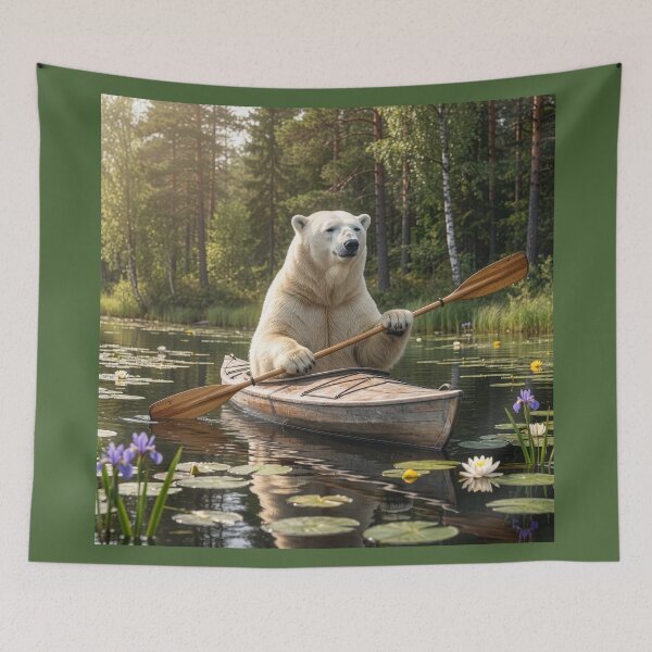 Item preview, Polar Bear Kayaks a Minnesota Lake designed and sold by Tridentulus.