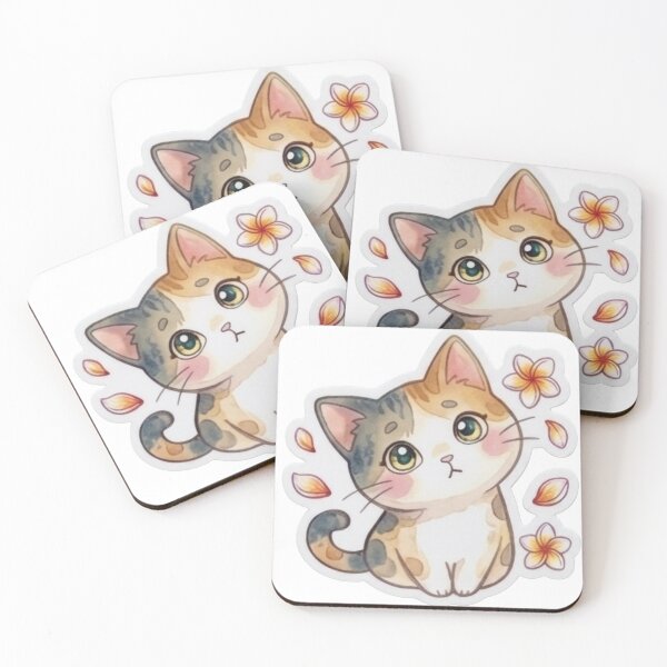 Item preview, Lani Cat Falling Petals ｜Daily Lani Collection designed and sold by LaniDigitalNook.