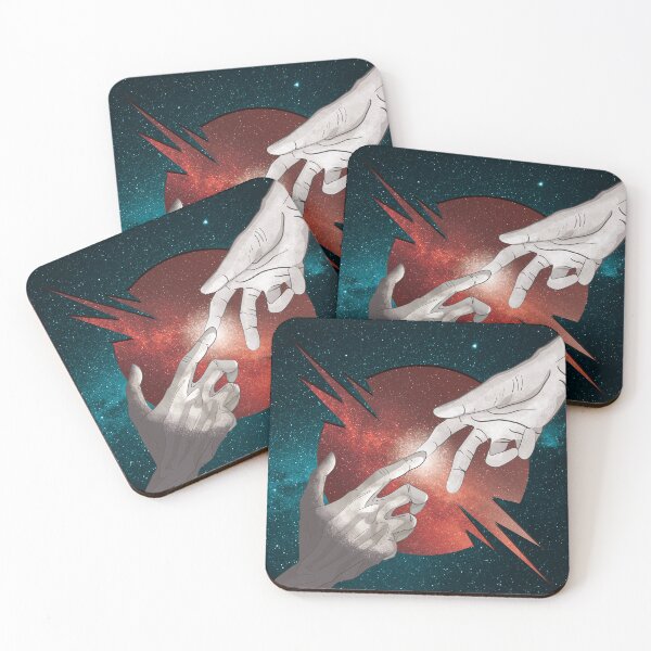 Item preview, Space touch in the sky spiritual Artwork designed and sold by ART-J-JAKE Wear.