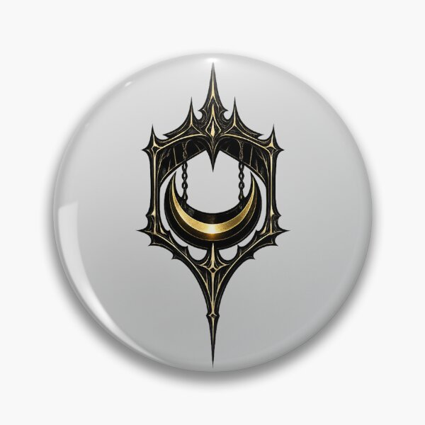 Item preview, Hanging Crescent Relic — Gothic Moon Sigil designed and sold by DreamMachine69.
