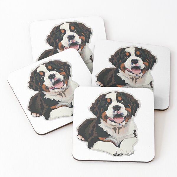 Item preview, Saint Bernard Dog Sticker | Puppy Portrait | Dog Mom Gift 004 designed and sold by TheTodayTribe.
