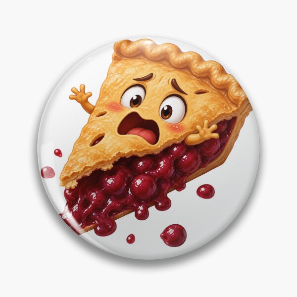 Item preview, Shocked Cherry Pie Slice Funny Cartoon Character designed and sold by jgvisualarts.