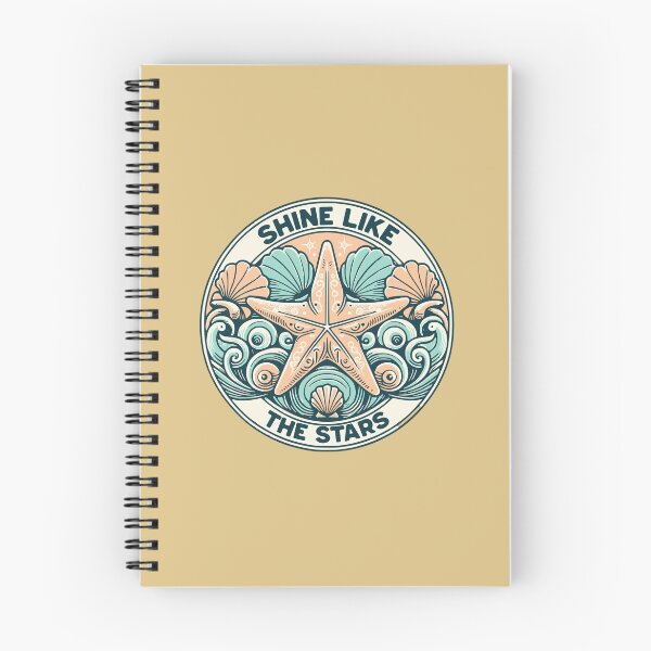 Item preview, Shine Like the Stars Retro Starfish Coastal Badge designed and sold by GraphicsMark.