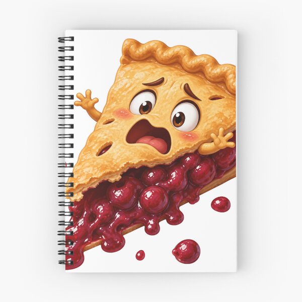 Item preview, Shocked Cherry Pie Slice Funny Cartoon Character designed and sold by jgvisualarts.