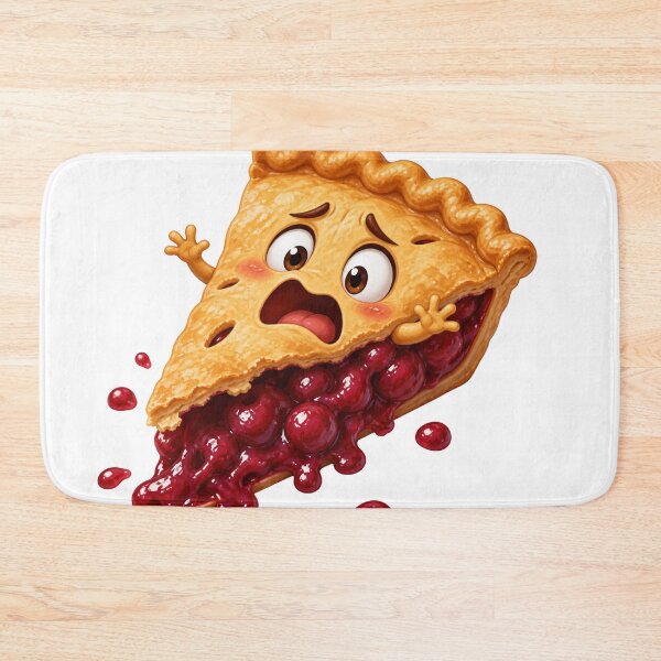 Item preview, Shocked Cherry Pie Slice Funny Cartoon Character designed and sold by jgvisualarts.