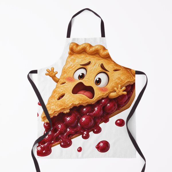 Item preview, Shocked Cherry Pie Slice Funny Cartoon Character designed and sold by jgvisualarts.