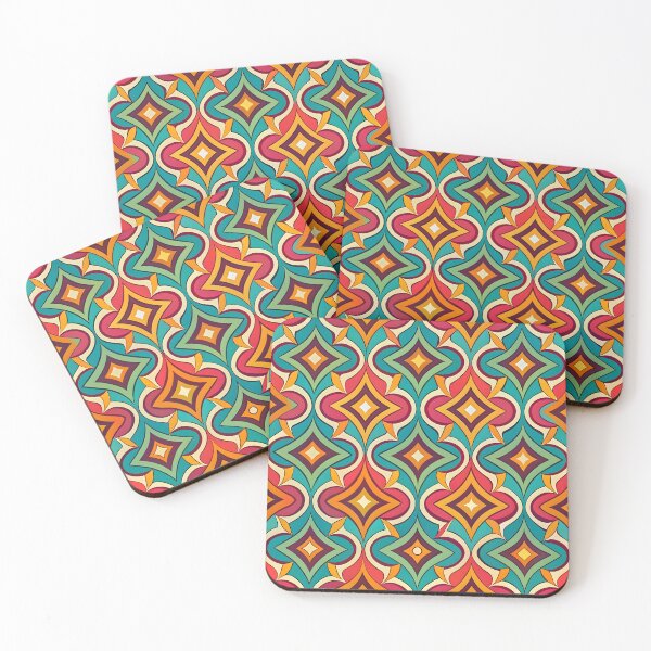 Item preview, Colorful retro pattern designed and sold by trendspatterns.