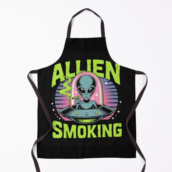 Item preview, Smoking Alien UFO designed and sold by ALL ART .