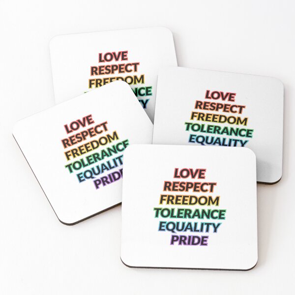 Item preview, Love Respect Freedom Tolerance Equality Pride -  LGBT Pride designed and sold by Inspirationmotivation.