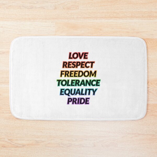 Item preview, Love Respect Freedom Tolerance Equality Pride -  LGBT Pride designed and sold by Inspirationmotivation.
