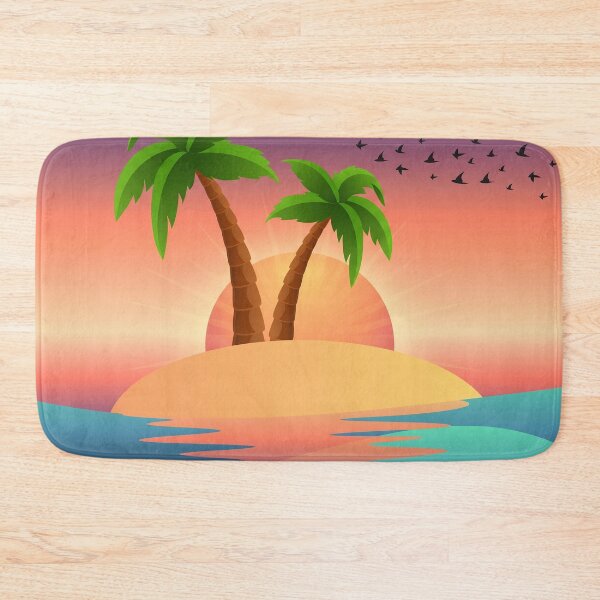 Item preview, Tropical Palm Tree Island  designed and sold by Gradient Concept.