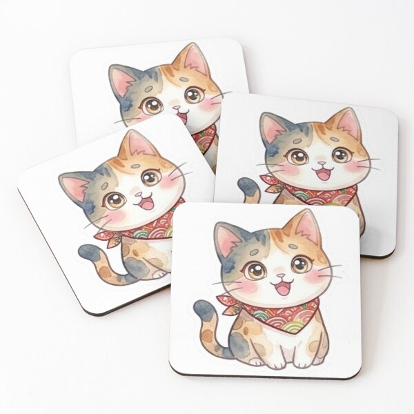 Item preview, Lani Cat Red Bandana ｜Daily Lani Collection designed and sold by LaniDigitalNook.