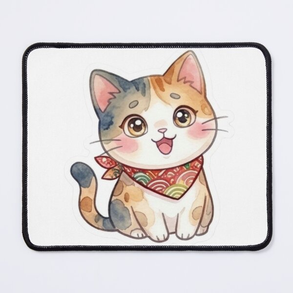 Item preview, Lani Cat Red Bandana |Daily Lani Collection designed and sold by LaniDigitalNook.