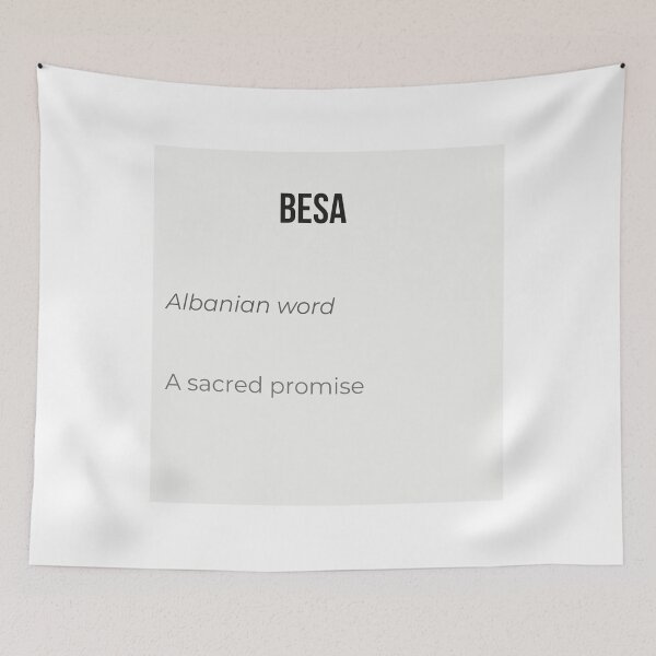 Item preview, BESA - Albanian Word for a Sacred Promise Minimalist Typography Design designed and sold by Mastalina99.