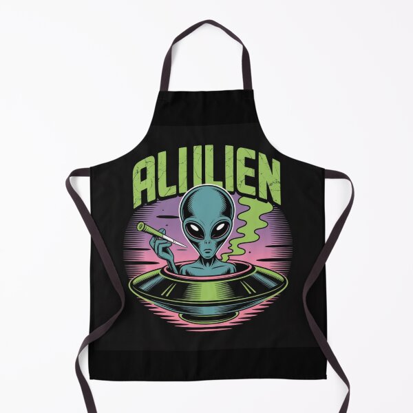 Item preview, Smoking Alien UFO designed and sold by ALL ART .