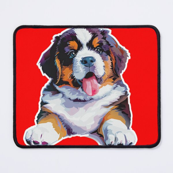 Item preview, Saint Bernard Dog Sticker | Puppy Portrait | Dog Mom Gift 006 designed and sold by TheTodayTribe.