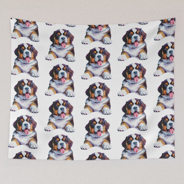 Item preview, Saint Bernard Dog Sticker | Puppy Portrait | Dog Mom Gift 006 designed and sold by TheTodayTribe.