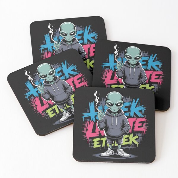 Item preview, Smoking Alien UFO designed and sold by ALL ART .