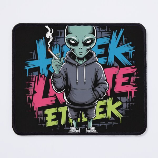 Item preview, Smoking Alien UFO designed and sold by ALL ART .