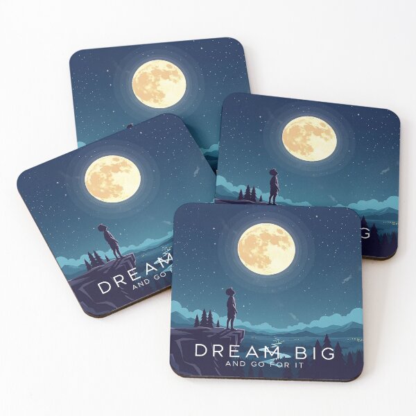 Item preview, Standing at the Edge of Infinity: A Moonlit Meditation on Dreams designed and sold by Osmose-Studio ⭐⭐⭐⭐⭐.