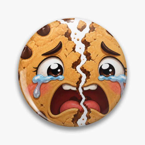 Item preview, Crying Broken Chocolate Chip Cookie Cartoon designed and sold by jgvisualarts.