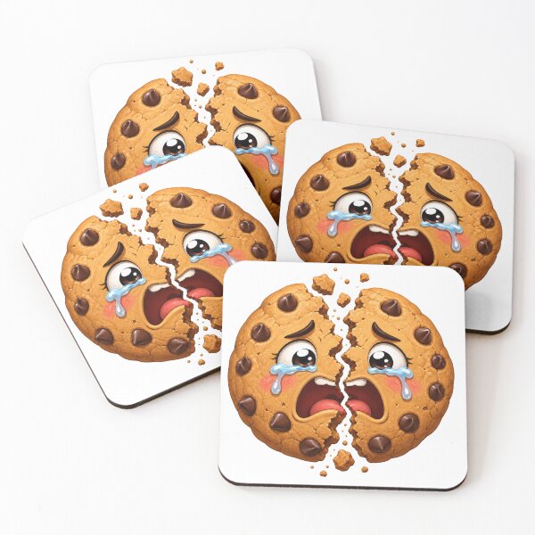 Item preview, Crying Broken Chocolate Chip Cookie Cartoon designed and sold by jgvisualarts.