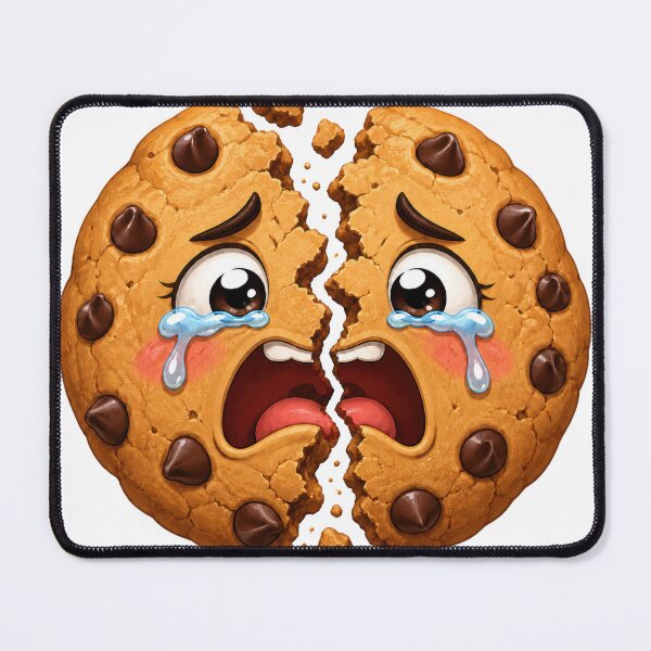 Item preview, Crying Broken Chocolate Chip Cookie Cartoon designed and sold by jgvisualarts.