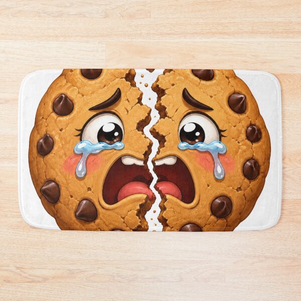 Item preview, Crying Broken Chocolate Chip Cookie Cartoon designed and sold by jgvisualarts.