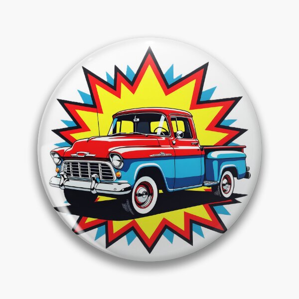 Item preview, 1955 Chevy Pickup Retro Comic Burst Art designed and sold by rgagliardi2017.