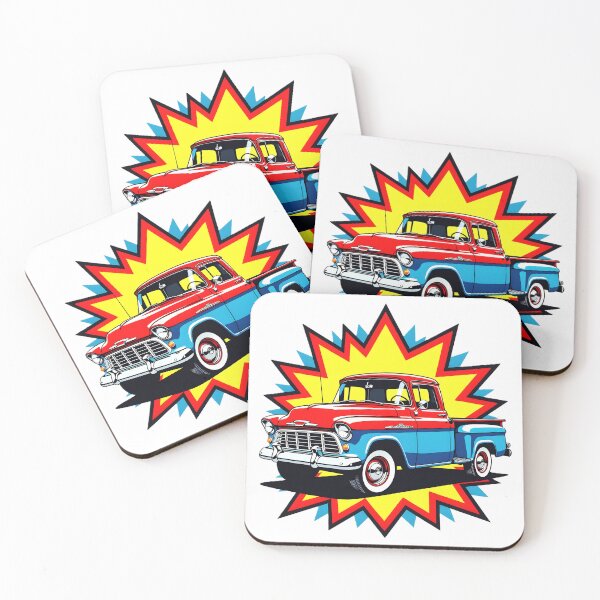Item preview, 1955 Chevy Pickup Retro Comic Burst Art designed and sold by rgagliardi2017.