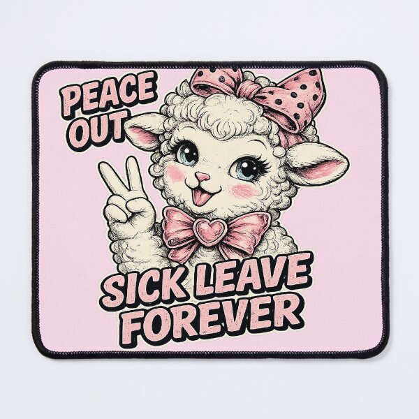 Item preview, Peace out, Sick leave forever ? designed and sold by KiyomiArt.