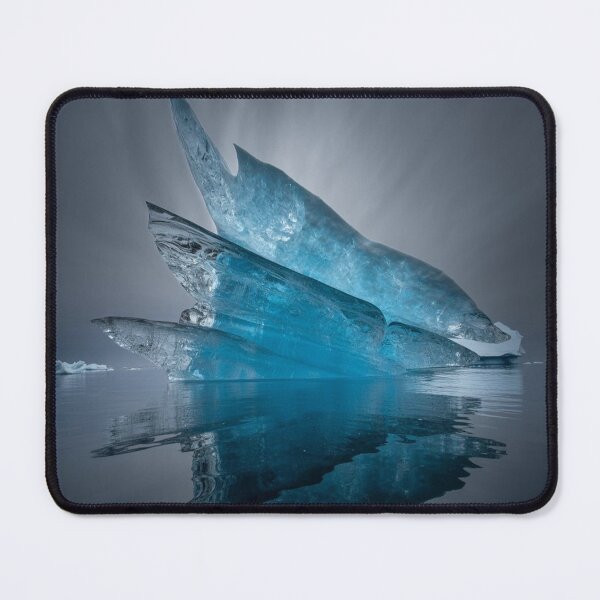 Item preview, Colossal Blue Ice Tower Rising from Dark Ocean designed and sold by M&M Lifestyle Hub.
