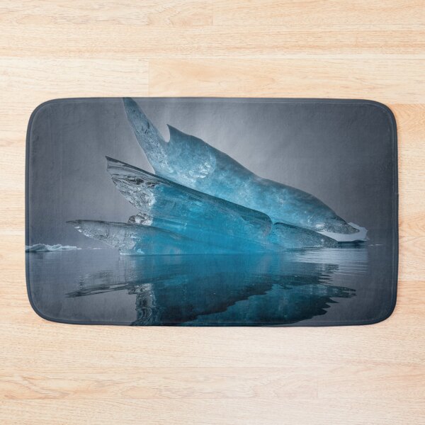 Item preview, Colossal Blue Ice Tower Rising from Dark Ocean designed and sold by M&M Lifestyle Hub.