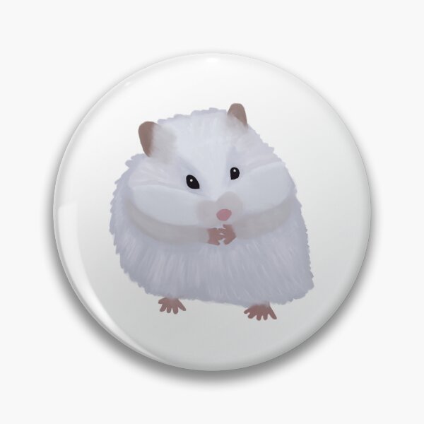 Item preview, White Syrian Teddy Bear Hamster designed and sold by hollyporshaa.