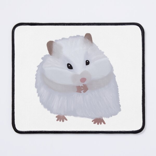 Item preview, White Syrian Teddy Bear Hamster designed and sold by hollyporshaa.