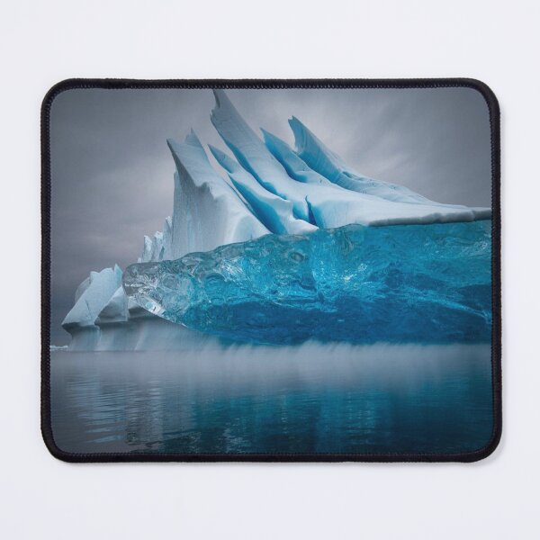 Item preview, Colossal Blue Ice Tower Rising from Dark Ocean designed and sold by M&M Lifestyle Hub.