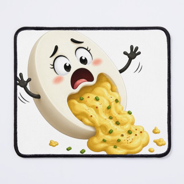 Item preview, Funny Cartoon Mac and Cheese Spill Shocked Character designed and sold by jgvisualarts.