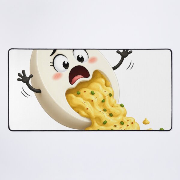 Item preview, Funny Cartoon Mac and Cheese Spill Shocked Character designed and sold by jgvisualarts.
