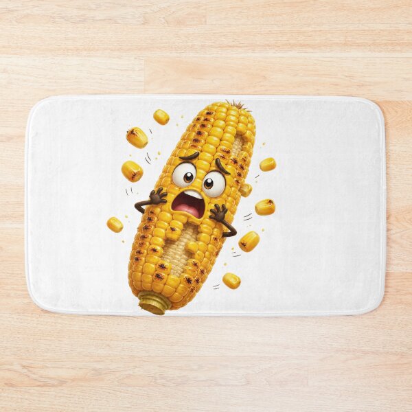 Item preview, Funny Shocked Corn Cob Cartoon Character designed and sold by jgvisualarts.