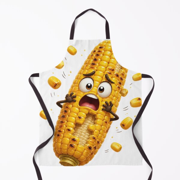Item preview, Funny Shocked Corn Cob Cartoon Character designed and sold by jgvisualarts.