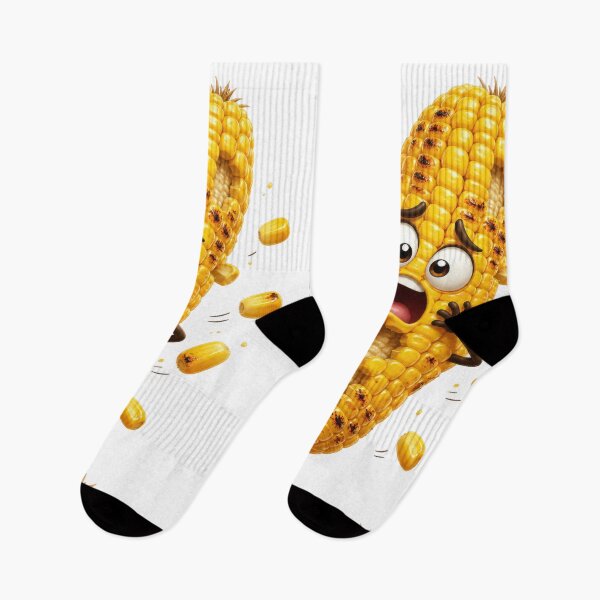 Item preview, Funny Shocked Corn Cob Cartoon Character designed and sold by jgvisualarts.