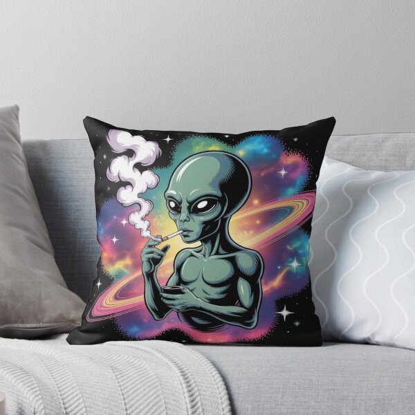 Item preview, Smoking Alien UFO designed and sold by ALL ART .