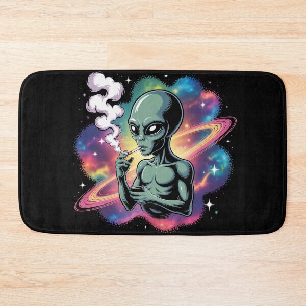 Item preview, Smoking Alien UFO designed and sold by ALL ART .